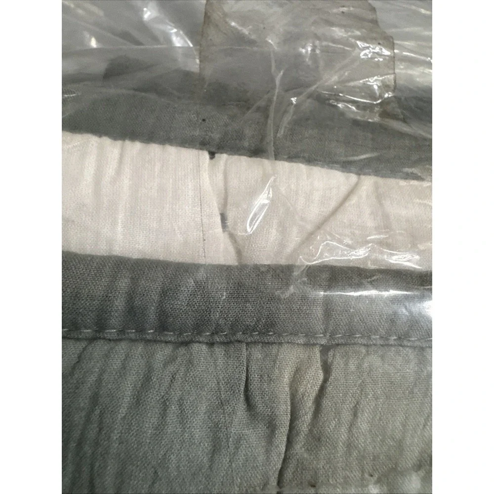 New Pottery Barn Pick-Stitch Handcrafted Full/Queen Quilt Loden Eucalyptus